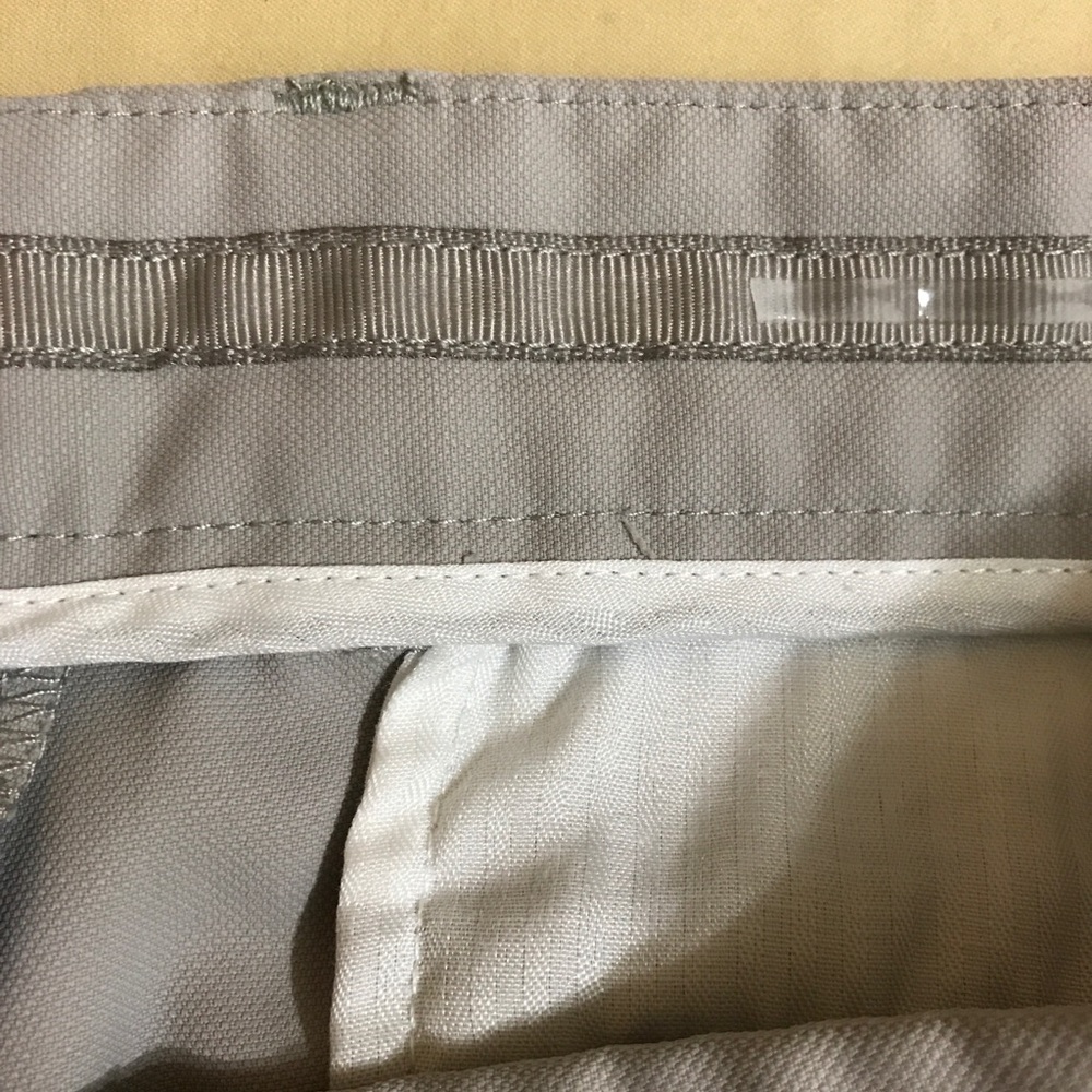 Pebble Beach Performance Mens 38 Light Gray Shorts Golf Short Flat Front Clay - Picture 8 of 9